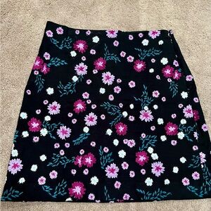 Multi colored, floral Loft skirt, Women’s size 2